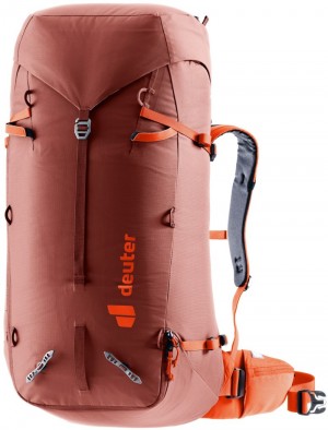 Sac À Dos Alpinisme Deuter Mountaineering backpack Guide 44+8 Redwood-papaya | 4985-AZKXU