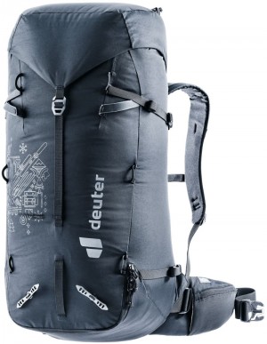 Sac À Dos Alpinisme Deuter Mountaineering backpack Guide 34+8 Noir | 6574-BOWZK