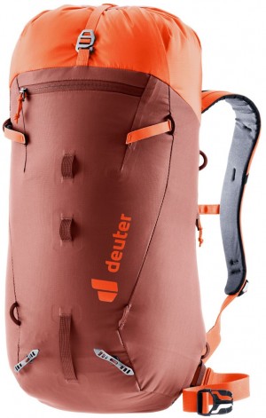 Sac À Dos Alpinisme Deuter Mountaineering backpack Guide 24 Redwood-papaya | 9510-GJFWV