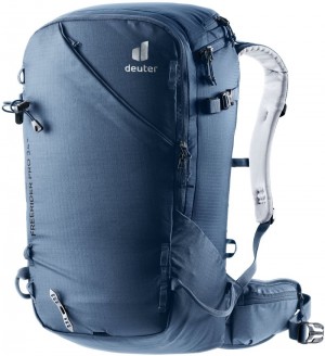 Sac À Dos De Neige Deuter Ski tour backpack Freerider Pro 34+ Bleu | 8596-CIOSD