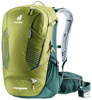 Sac À Dos De Vélo Deuter Bike backpack Trans Alpine 24 Meadow-deepsea | 4368-VMILP